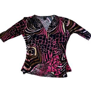 Pink Wrap Blouse